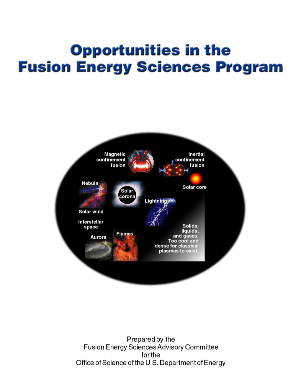 Opportunities in the Fusion Energy Sciences Program