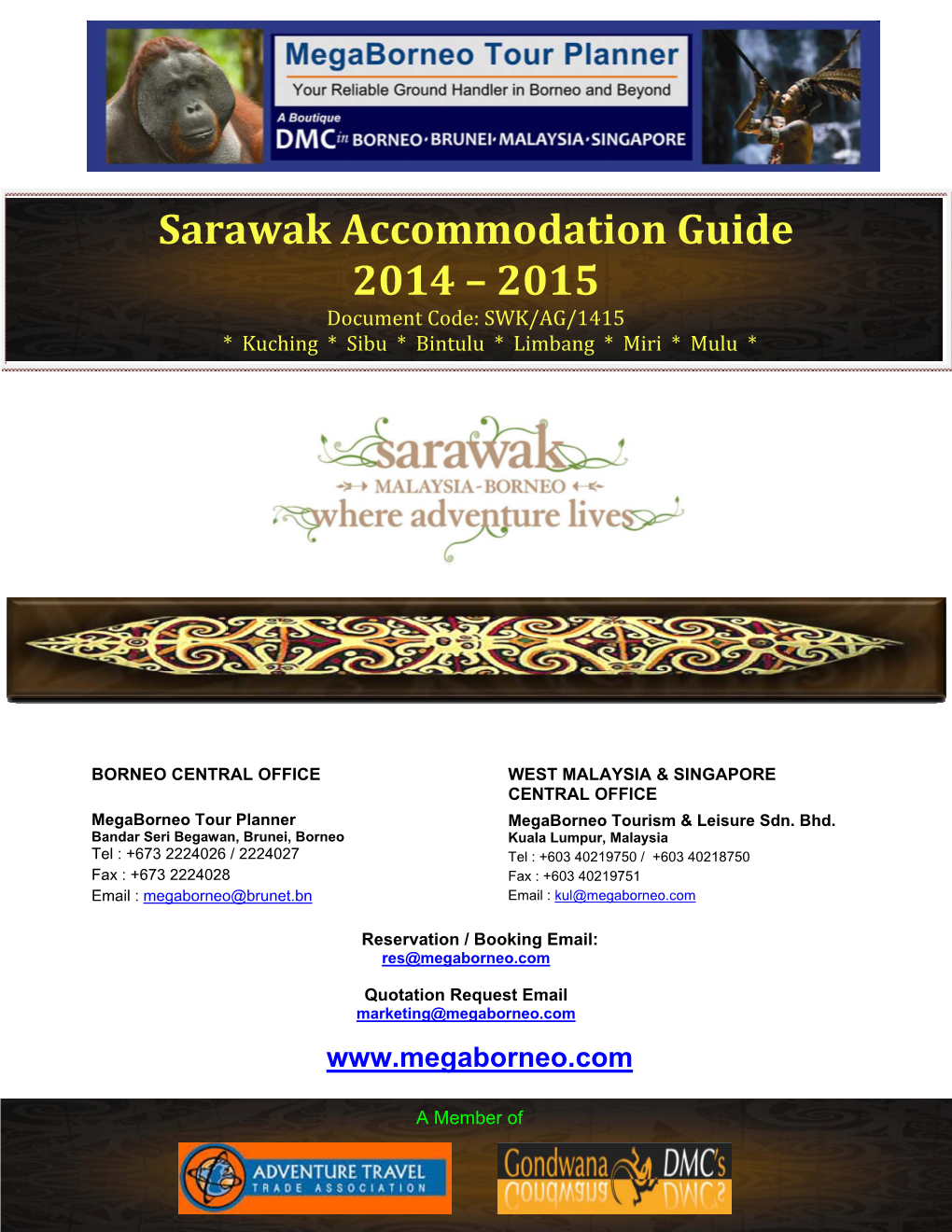 Sarawak Accommodation Guide 2014 – 2015