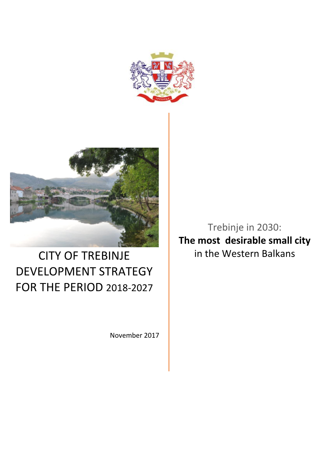City of Trebinje Development Strategy for the Period 2018-2027