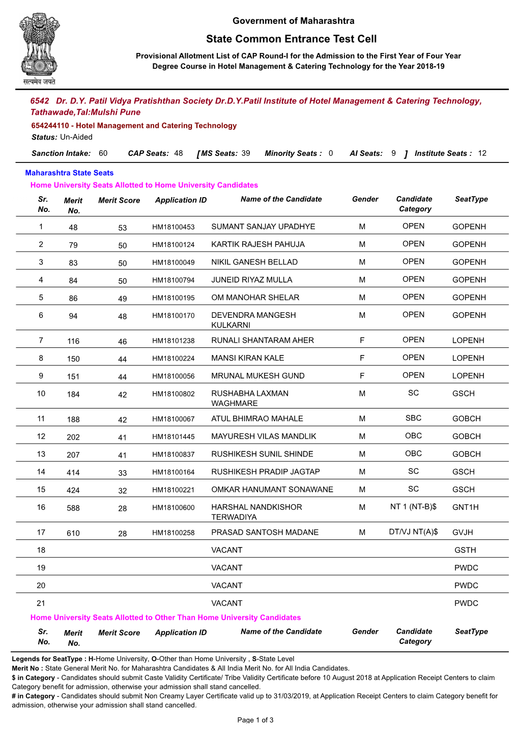 State Common Entrance Test Cell