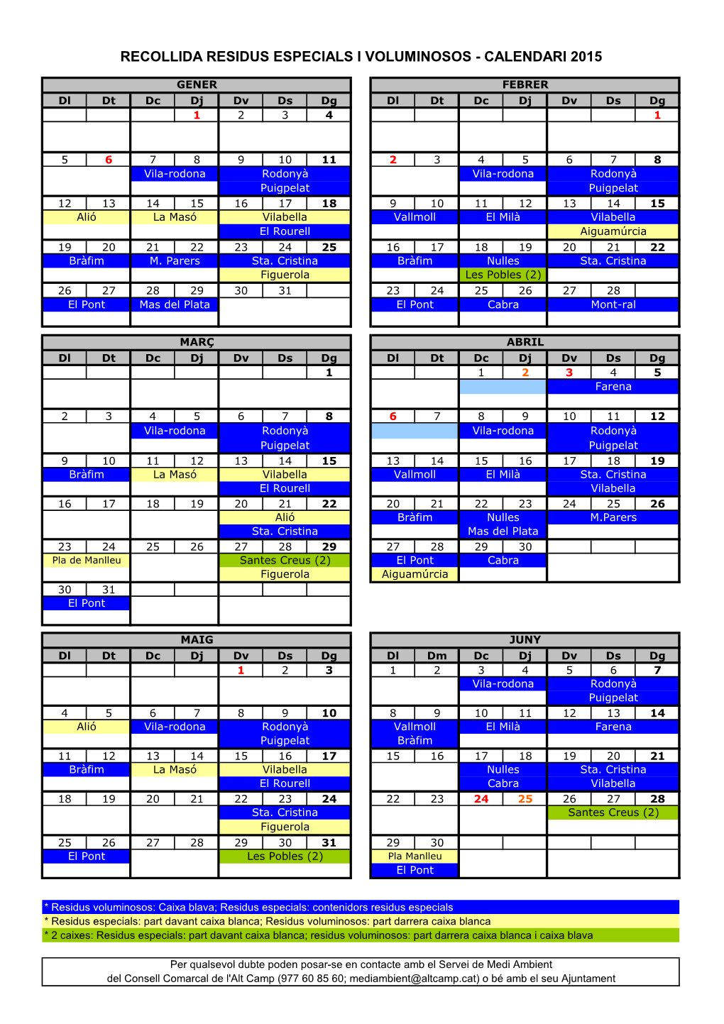 Calendari 2015 Definitiu