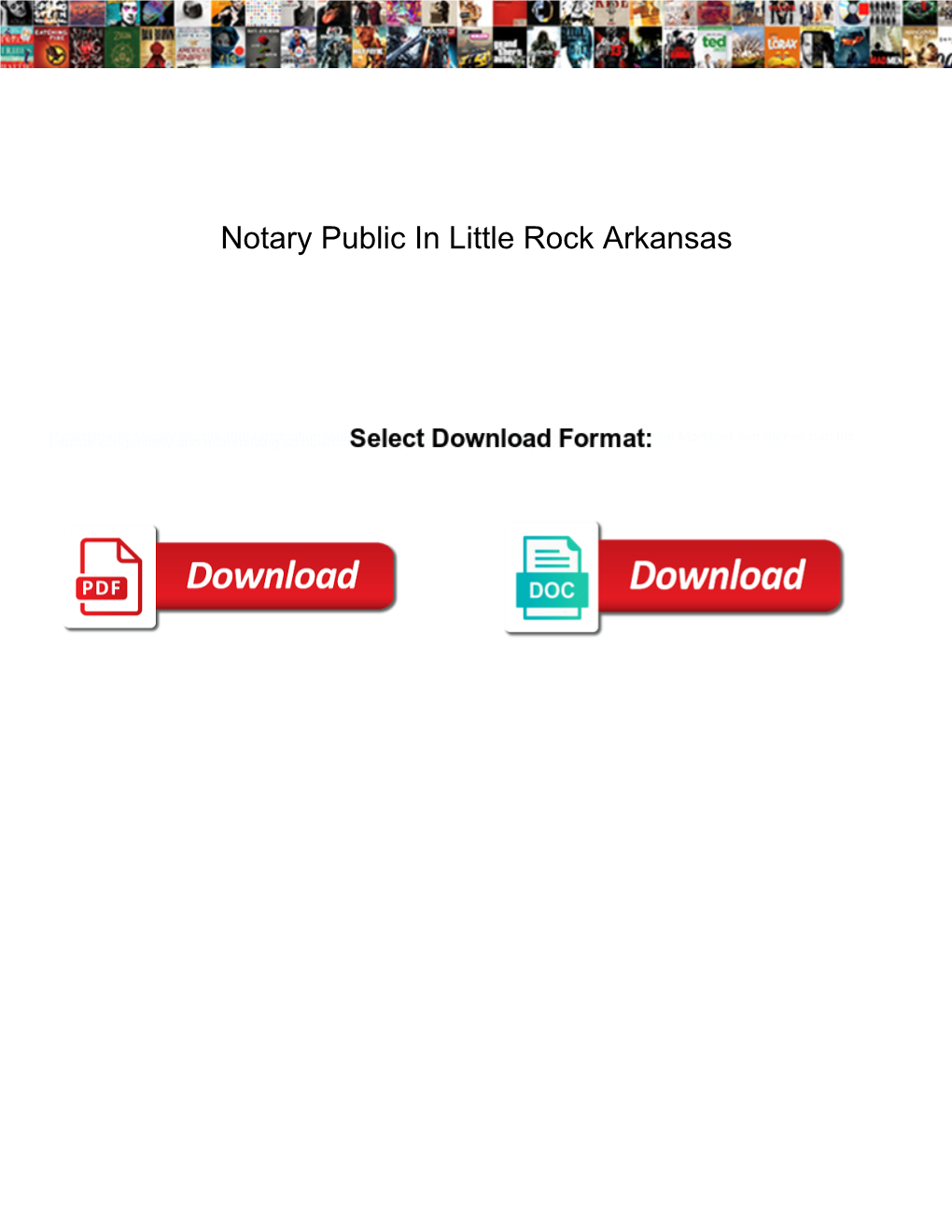 Notary Public in Little Rock Arkansas