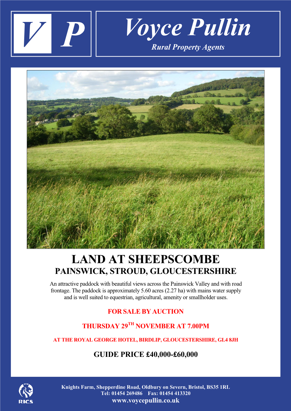 Land at Sheepscombe Painswick, Stroud, Gloucestershire