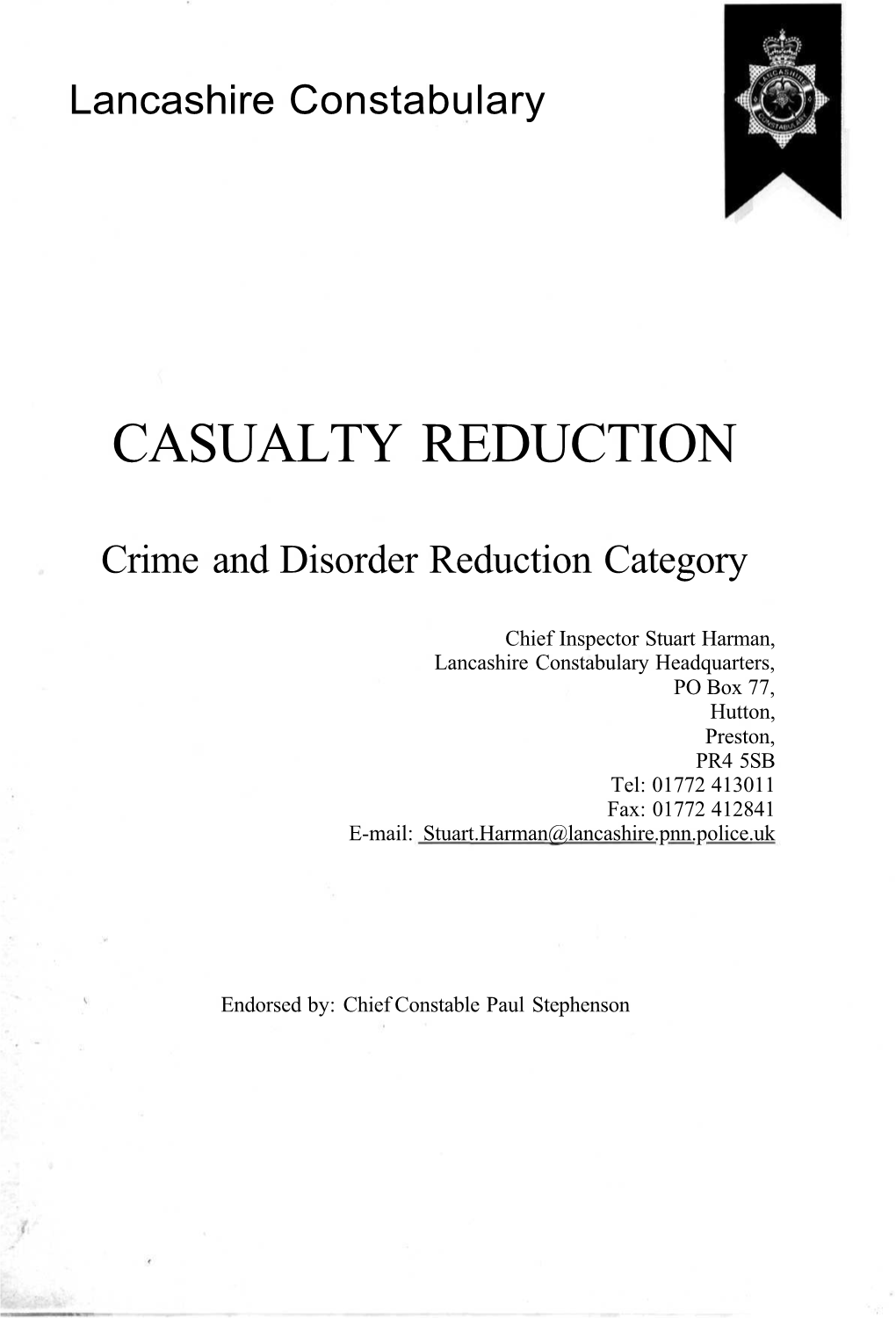 Casualty Reduction