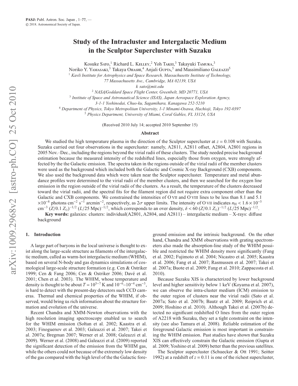 Arxiv:1009.2968V2 [Astro-Ph.CO] 25 Oct 2010 01 Hne L 03.Tewi,Woetmeaueand Al