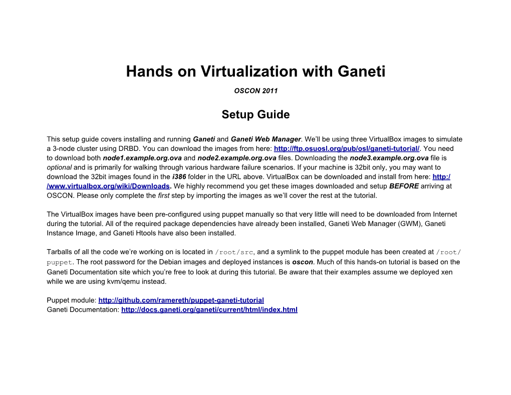 Hands on Virtualization with Ganeti