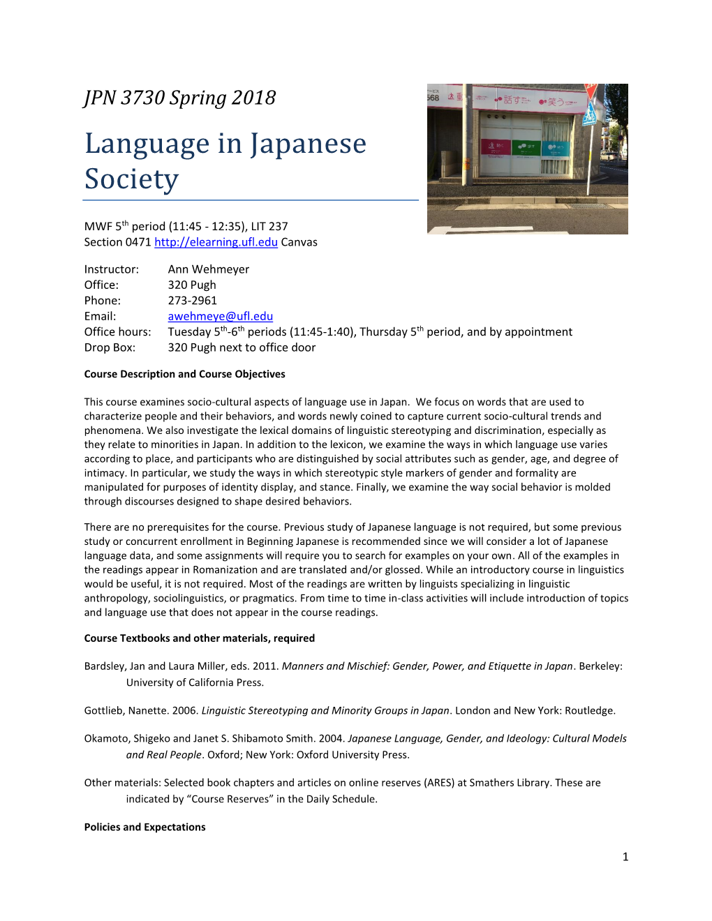 Language in Japanese Society