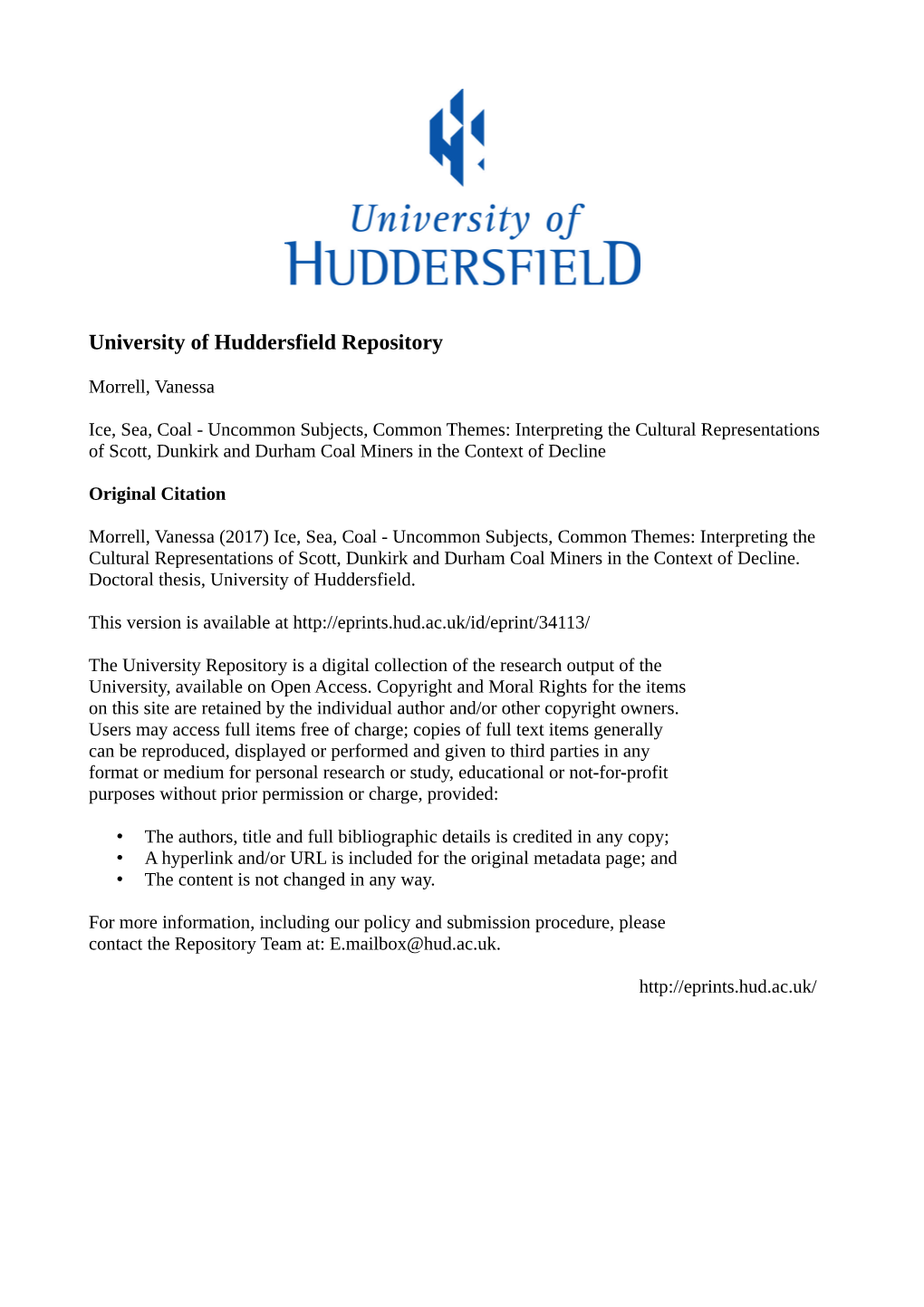 University of Huddersfield Repository