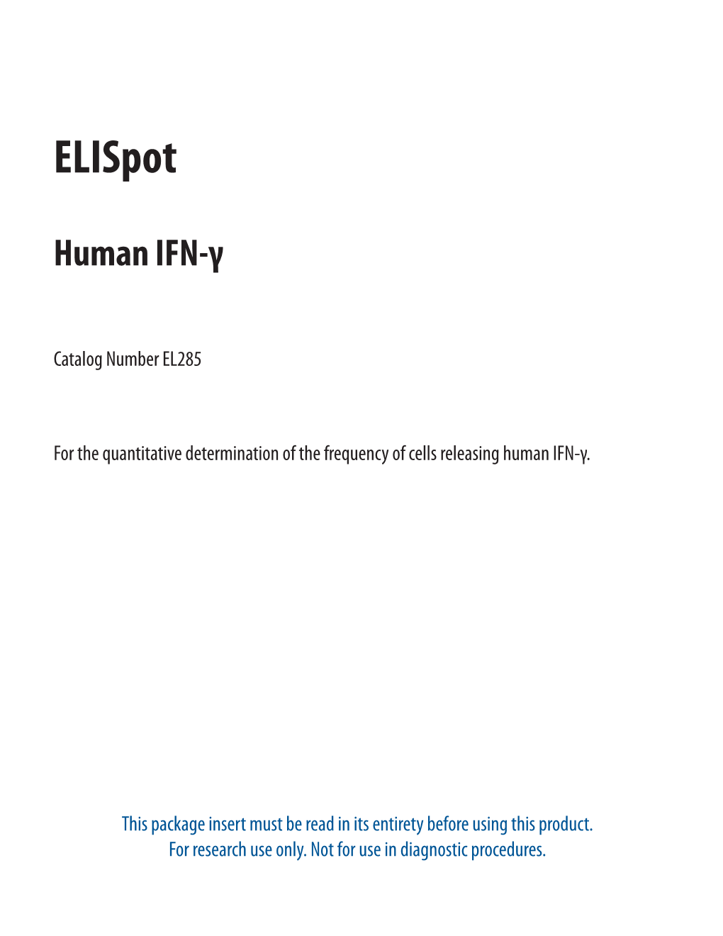 Human IFN-Γ Elispot