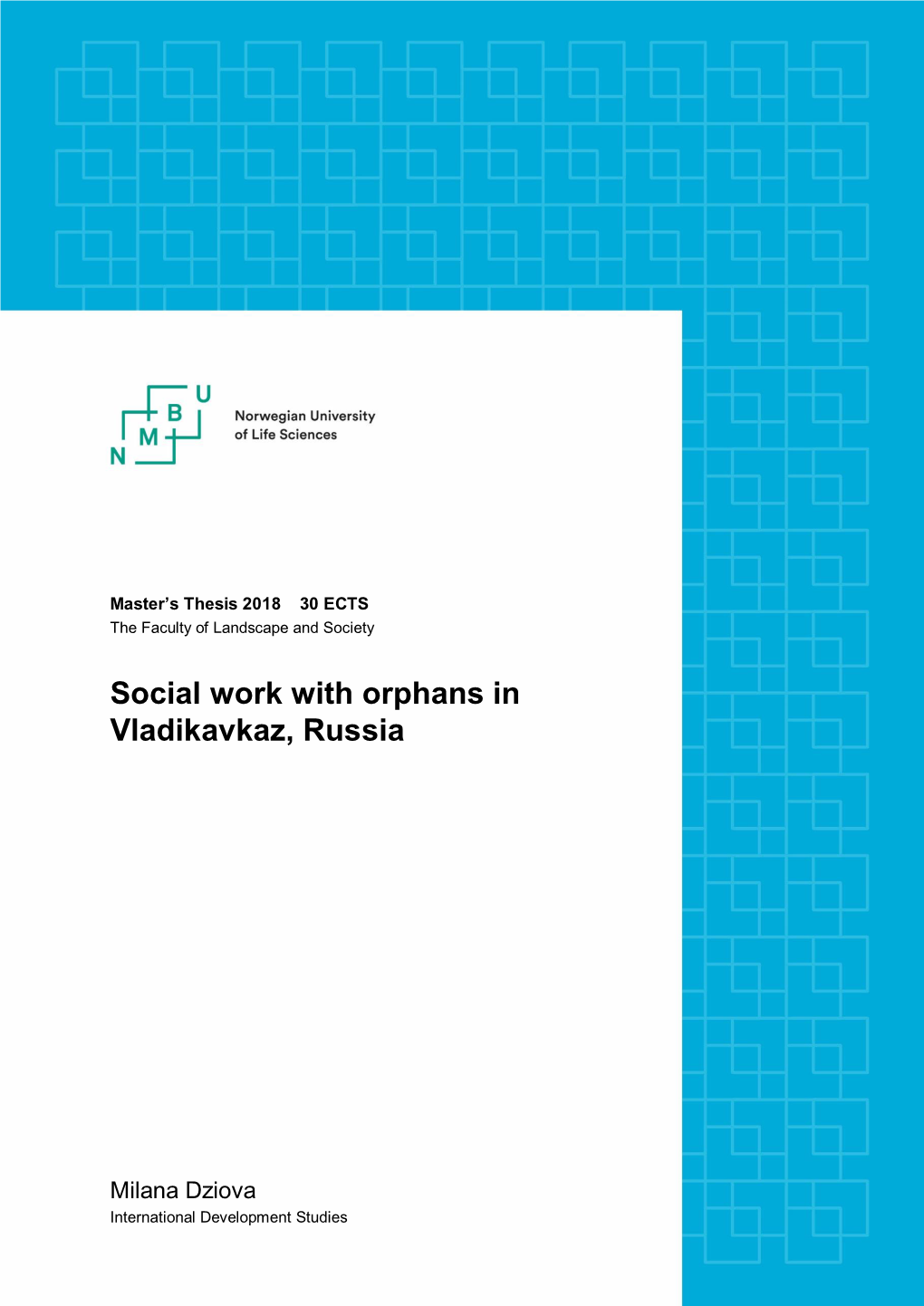 Social Work with Orphans in Vladikavkaz, Russia