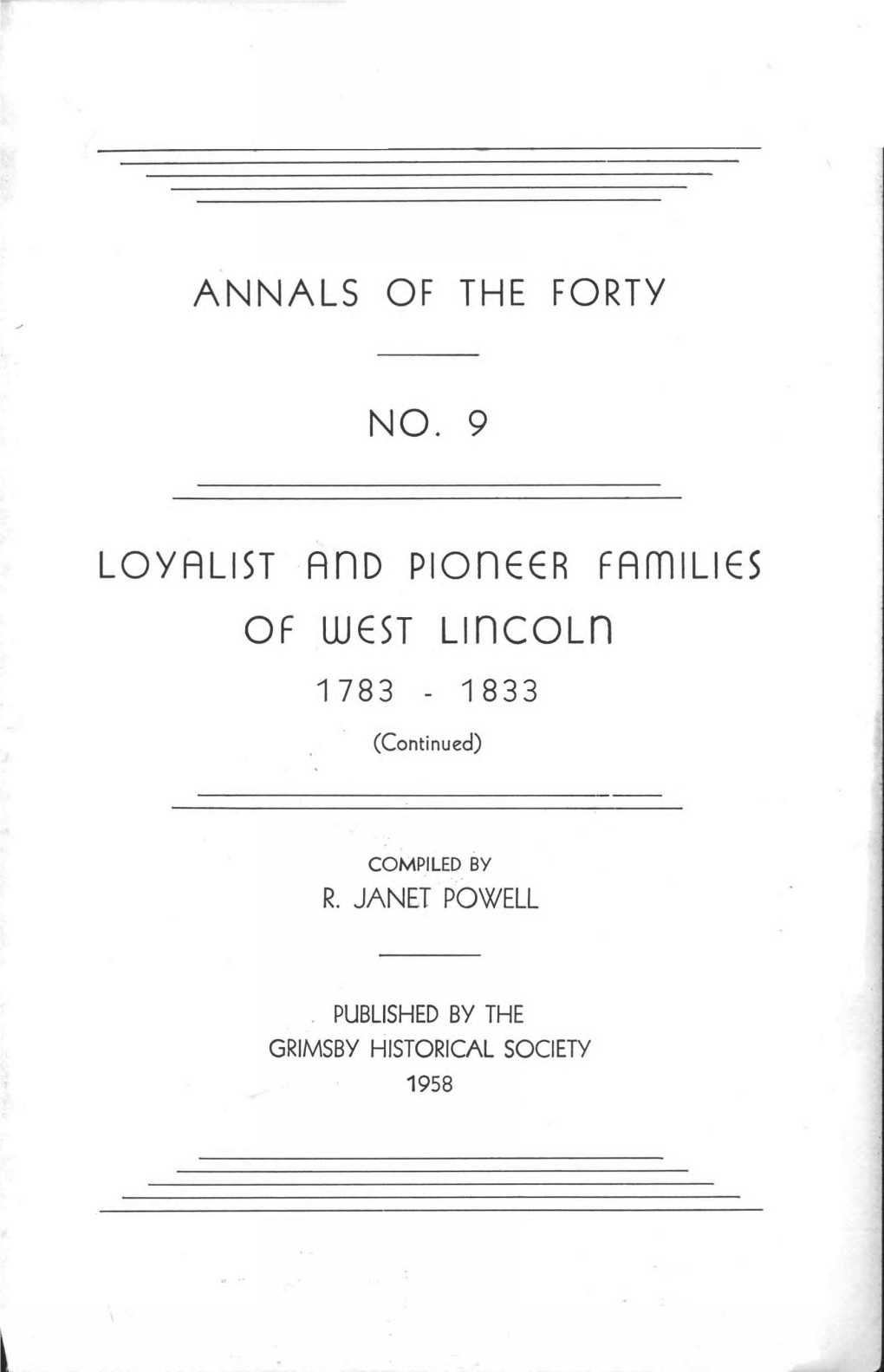 Annals of the Forty