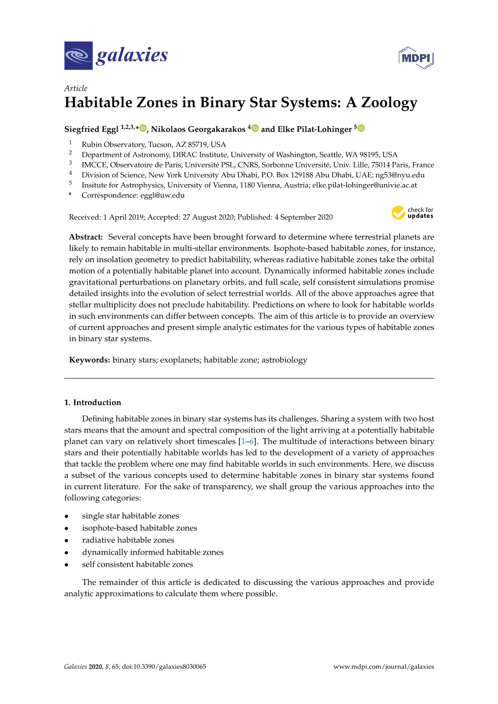 Habitable Zones in Binary Star Systems: a Zoology