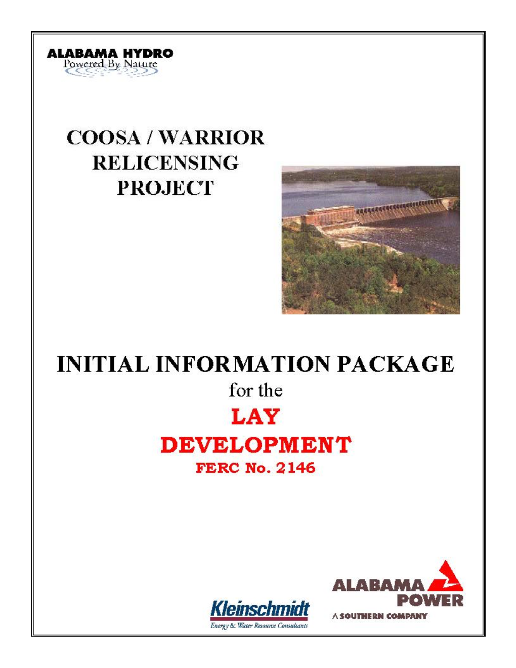 Coosa and Warrior River Relicensing: Coosa River Project – Ferc No