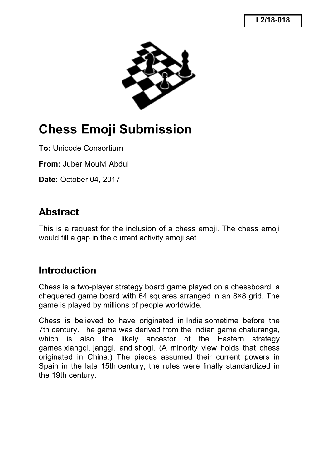 Chess Emoji Submission