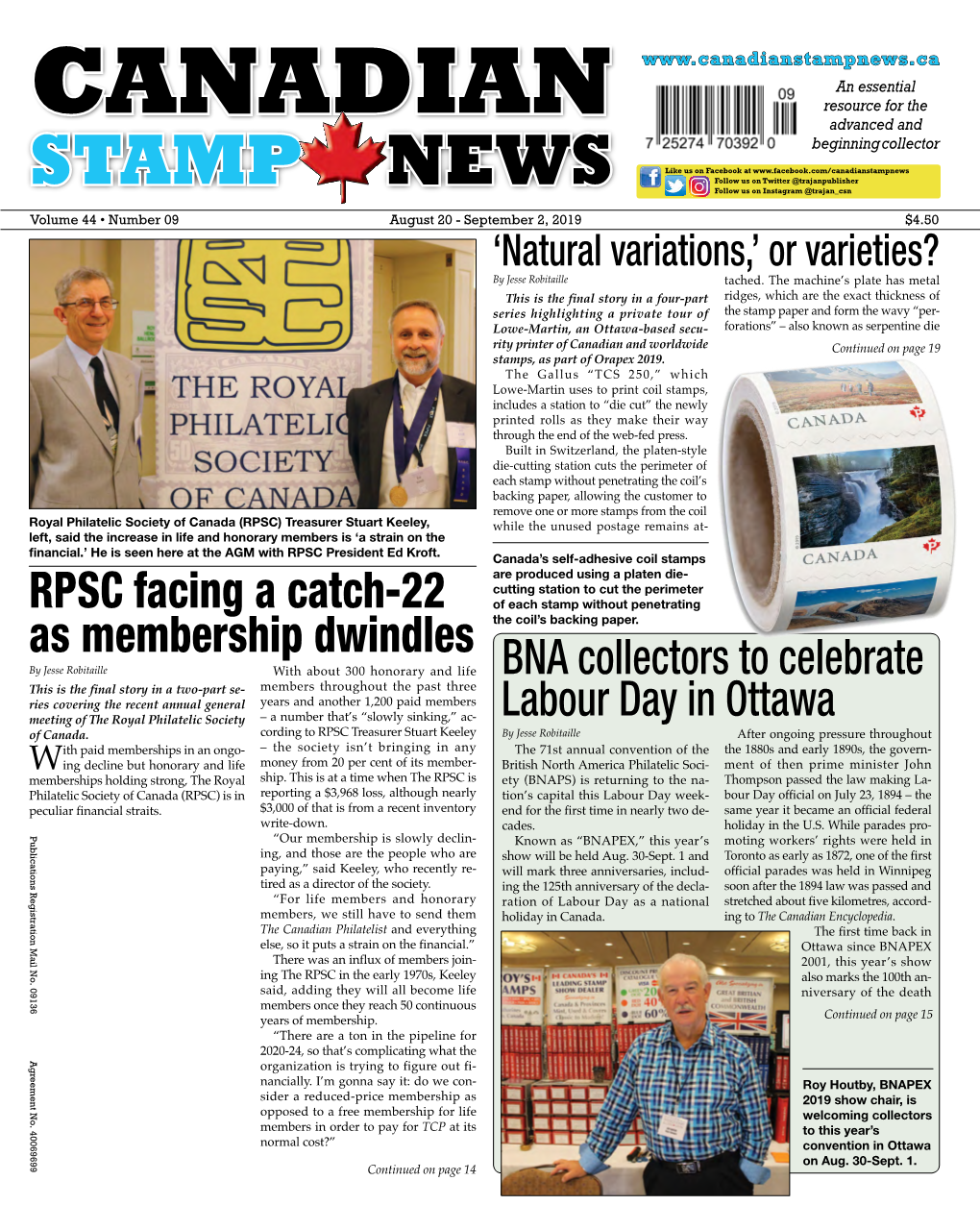 Canadianstampnews.Ca an Essential Resource for the CANADIAN Advanced and Beginning Collector