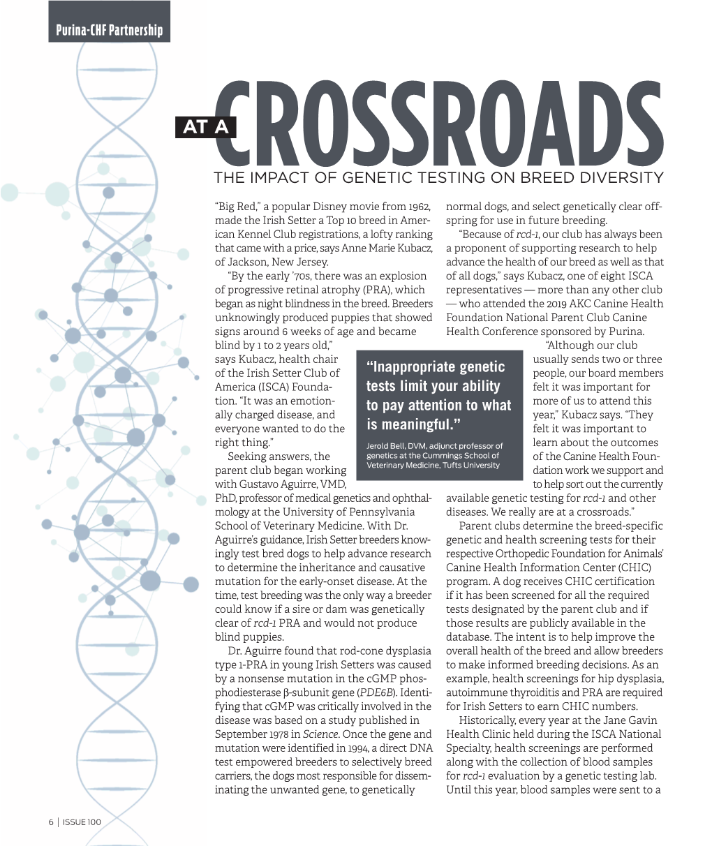 The Impact of Genetic Testing on Breed Diversity