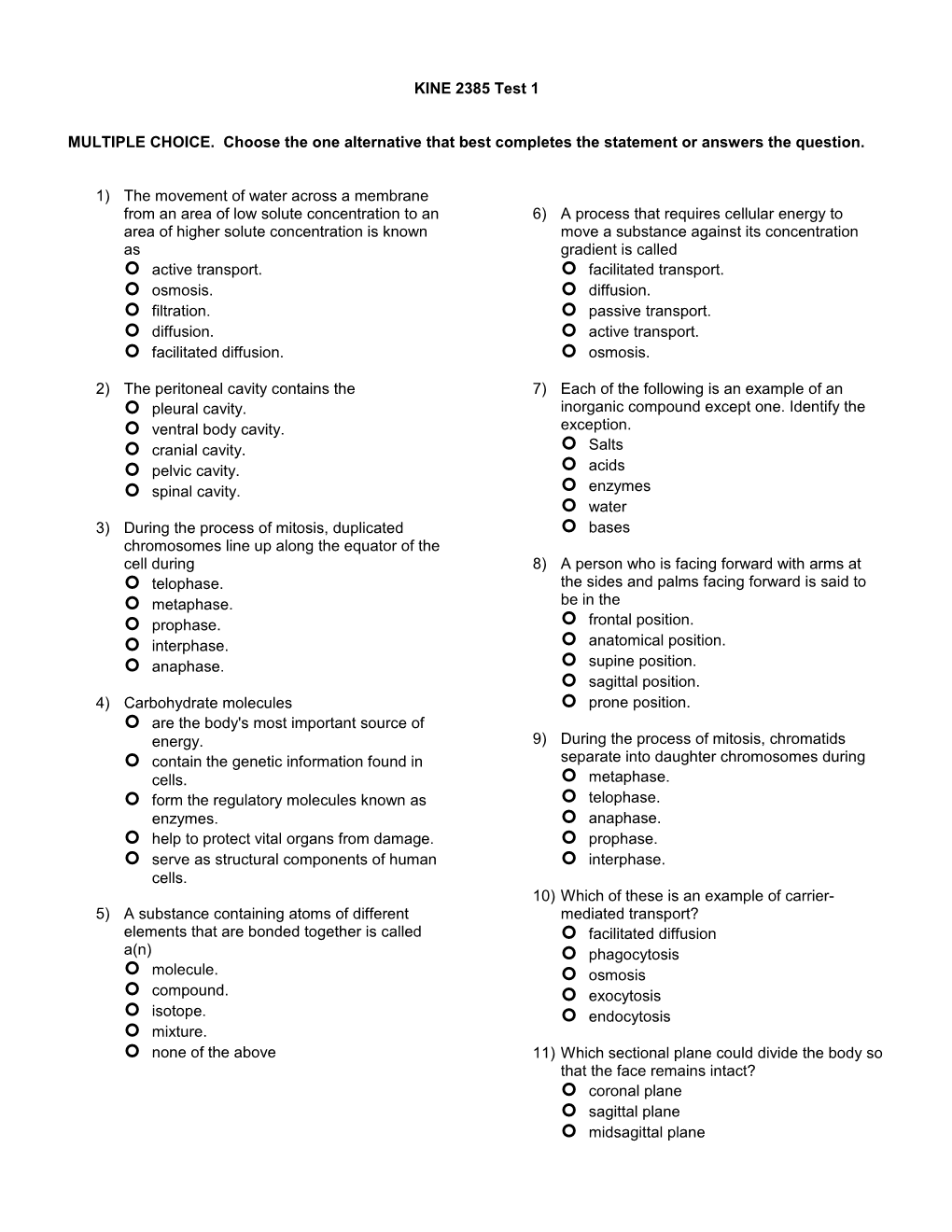 MULTIPLE CHOICE. Choose the One Alternative That Best Completes the Statement Or Answers s2