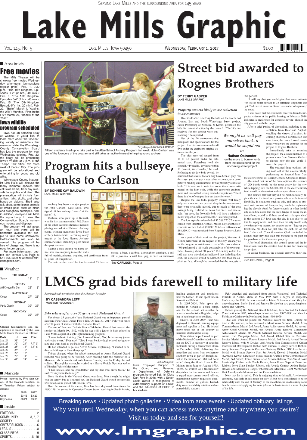 LMCS Grad Bids Farewell to Military Life