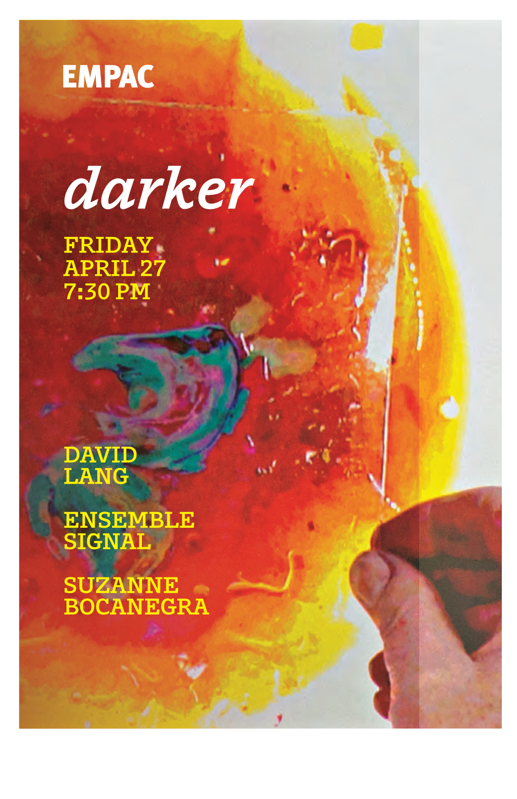 Darker / David Lang, Ensemble Signal, Suzanne Bocanegra