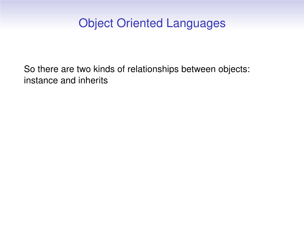 Comparative Programming Languages CM20253