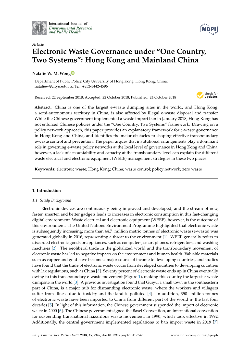 “One Country, Two Systems”: Hong Kong and Mainland China