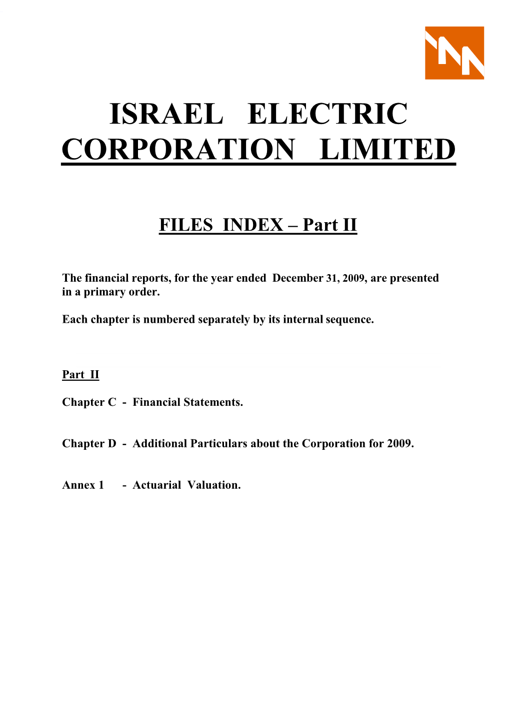 Electric Israel Corporation Limited