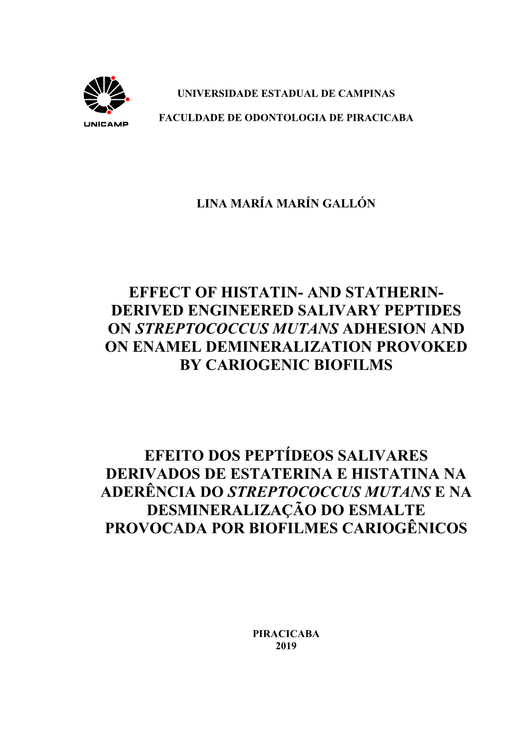 Effect of Histatin- and Statherin