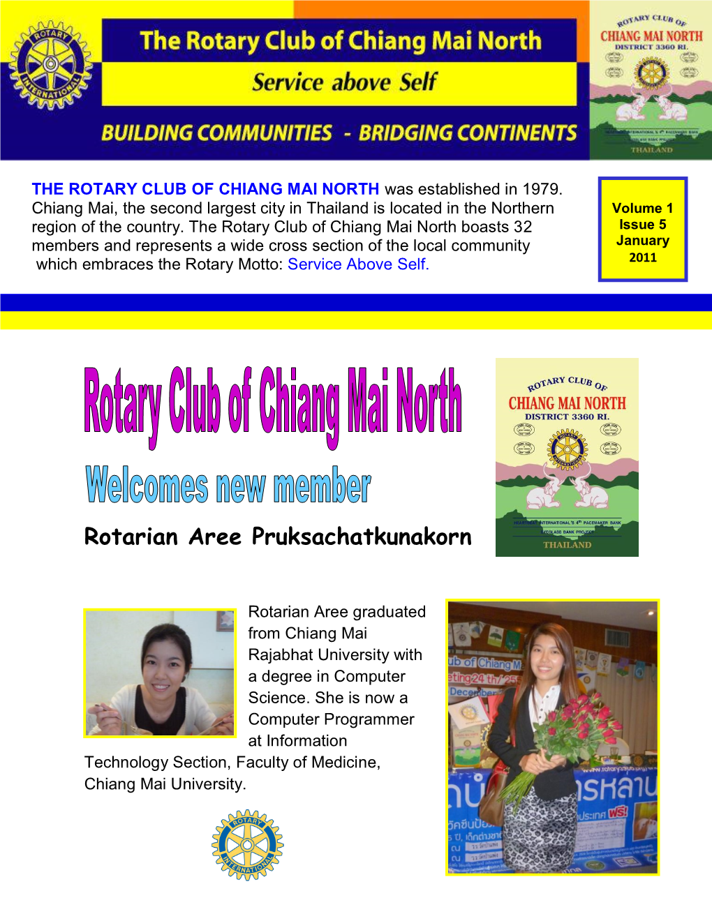 Chiang Mai North Newsletter