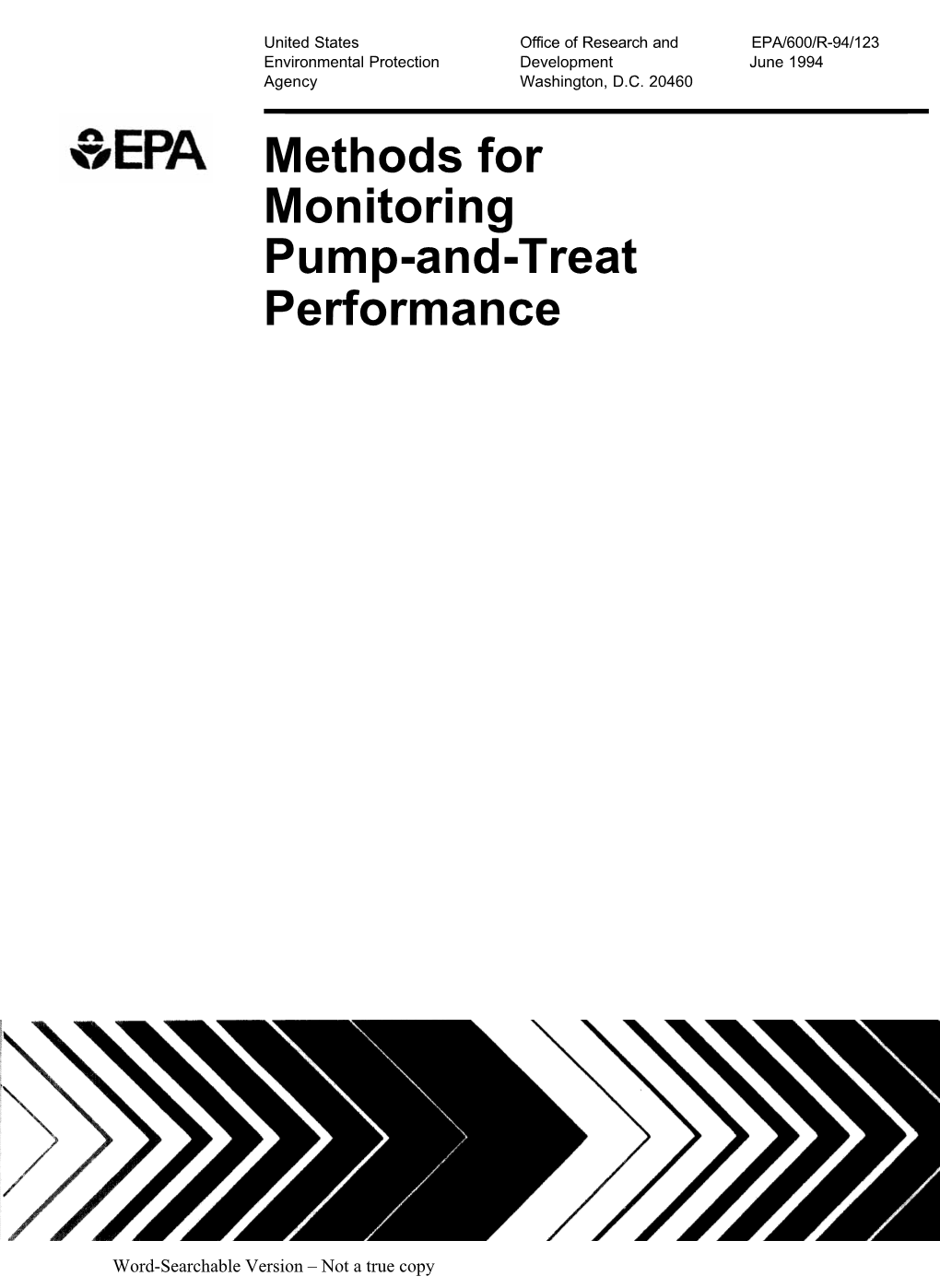 Methods for Monitoring Pump-And-Treat Performance