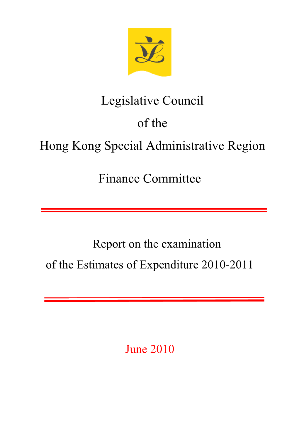 Legislative Council of the Hong Kong Special Administrative Region