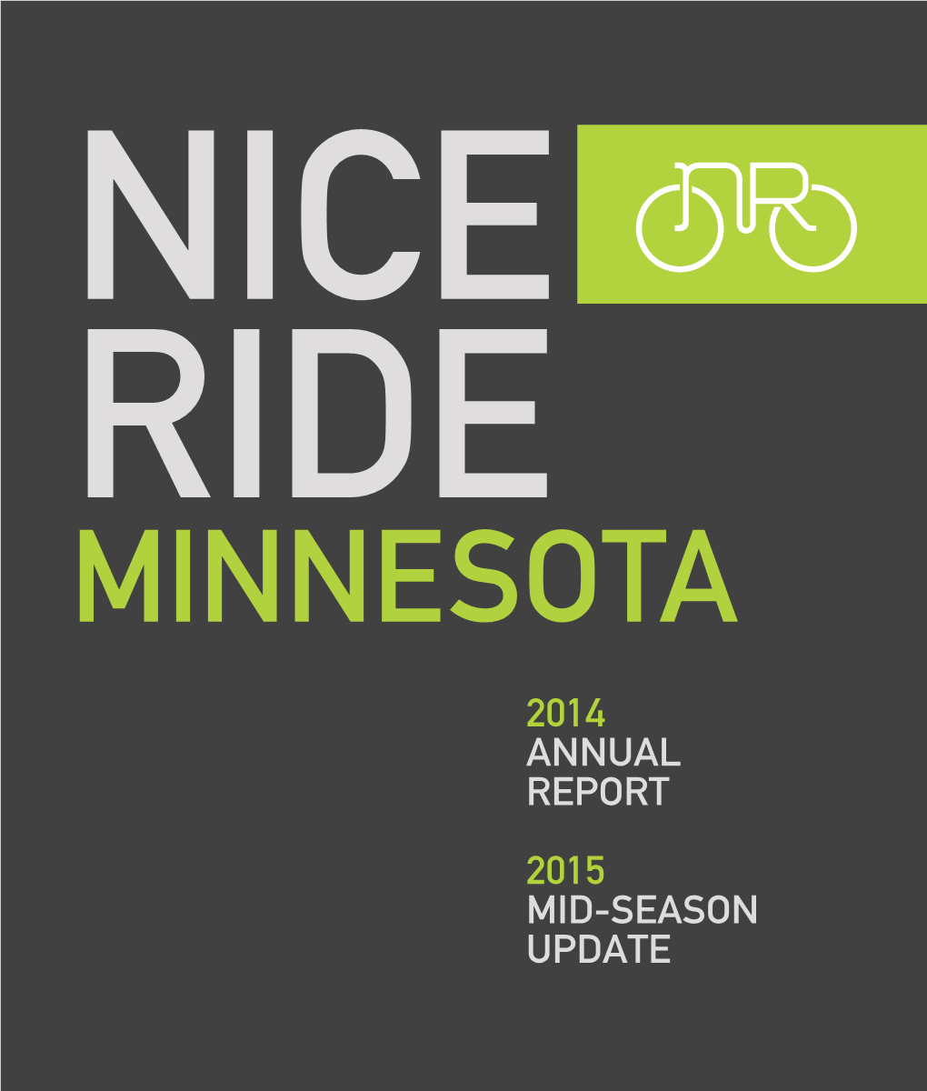 Nice Ride Minnesota Annual Report 2015