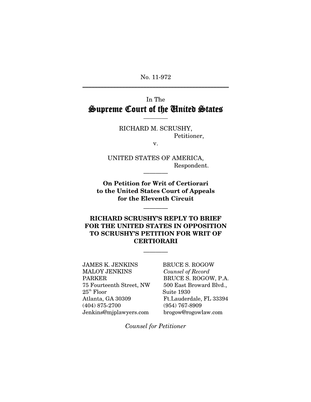 Supreme Court of the United States ———— RICHARD M