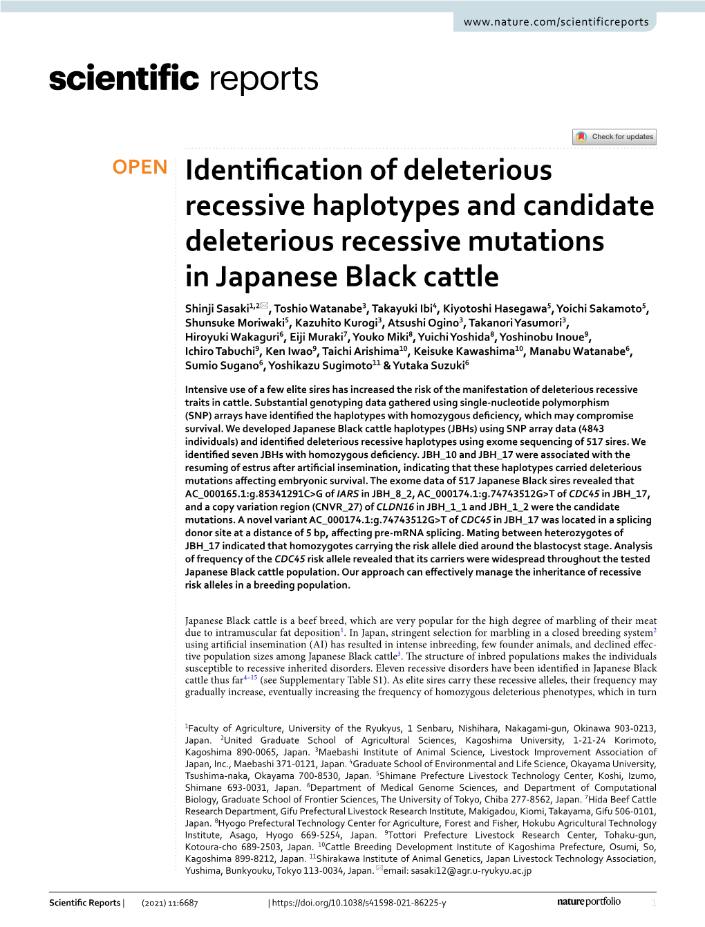 Identification of Deleterious Recessive Haplotypes and Candidate