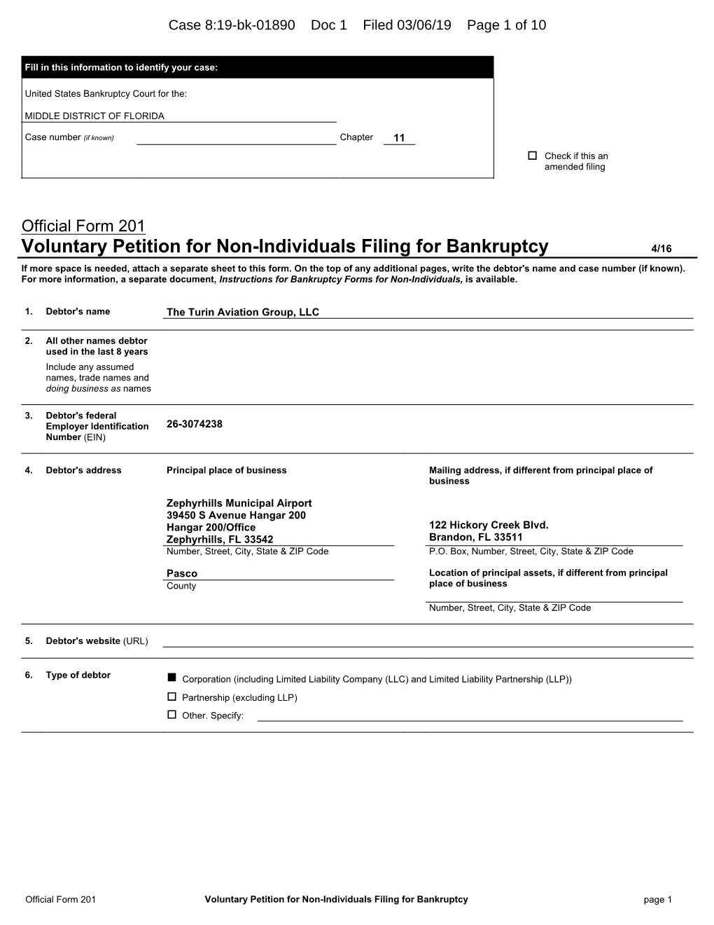 Case 8:19-Bk-01890 Doc 1 Filed 03/06/19 Page 1 of 10