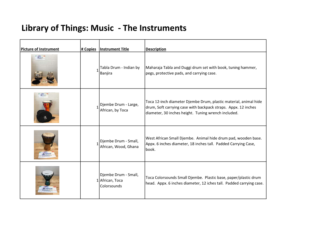 Draft Instrument Table.Xlsx