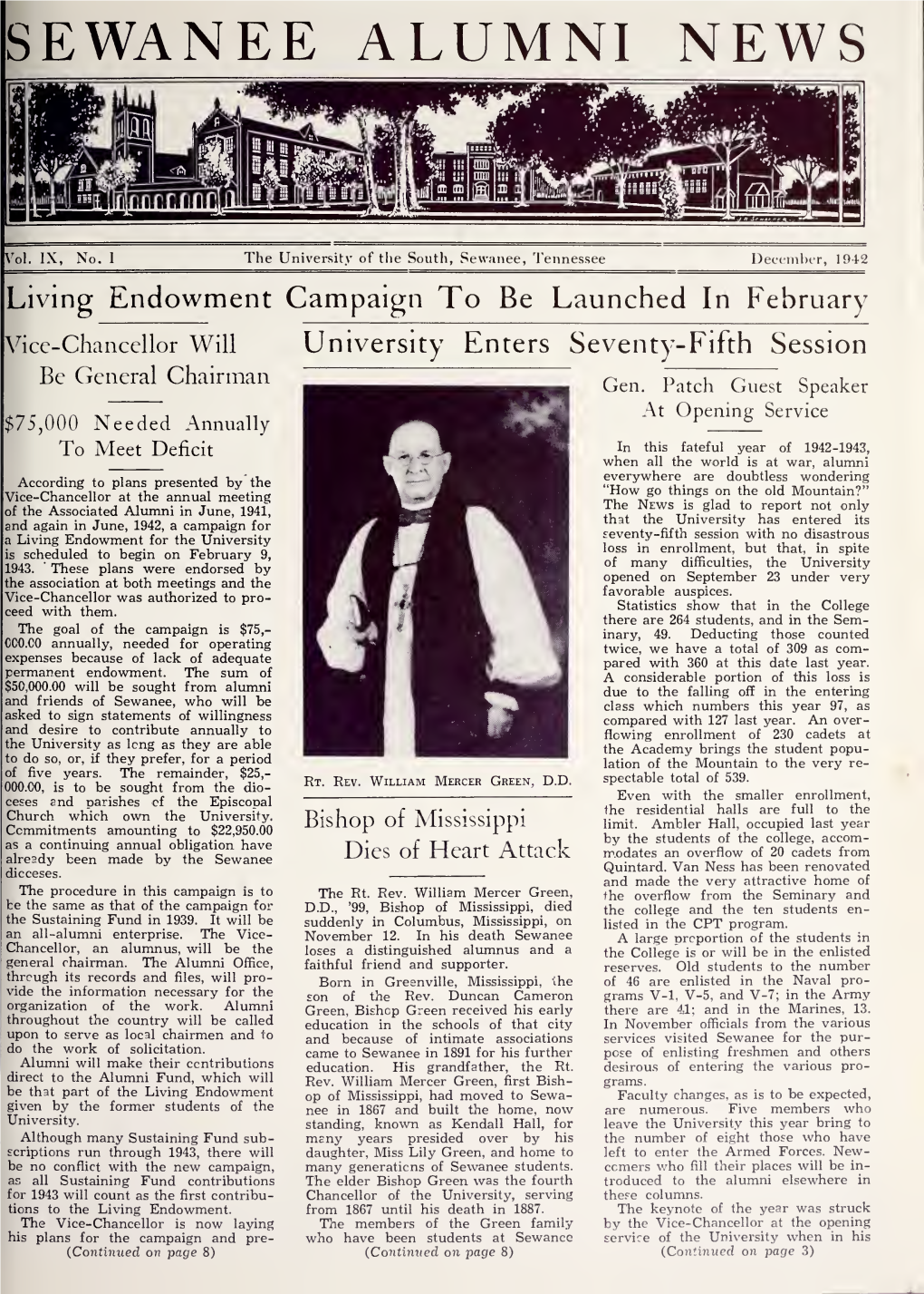 Sewanee Alumni News, 1942-43