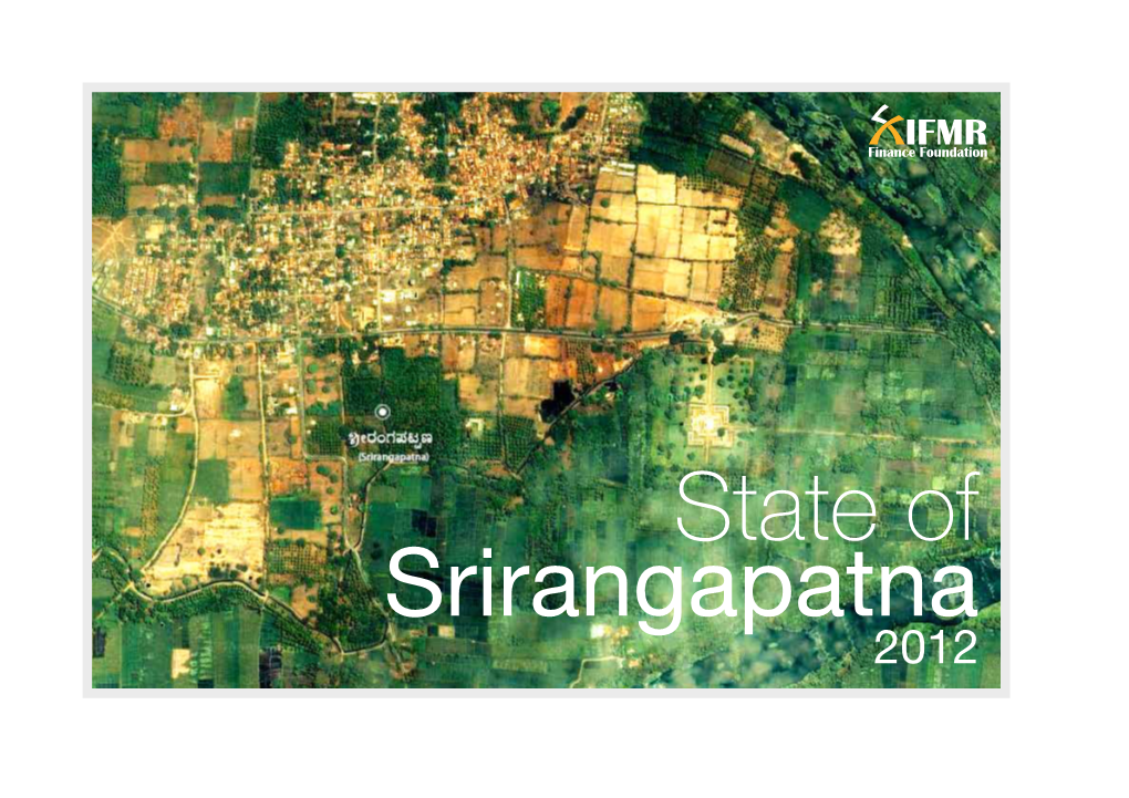 State of Srirangapatna 2012 2 Acknowledgements