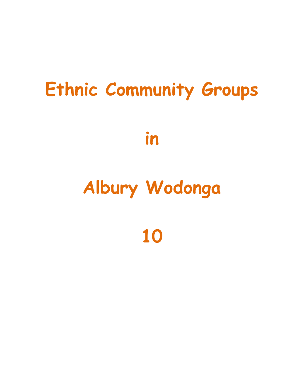 Ethnic Community Groups in Albury Wodonga 10