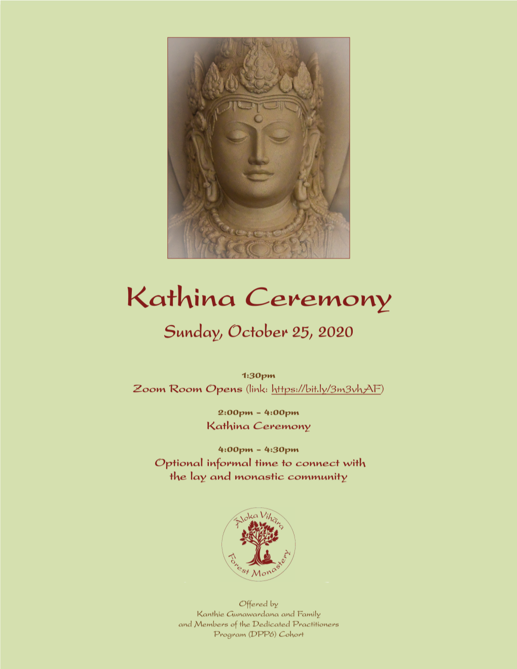 Kathina Program, Draft 2