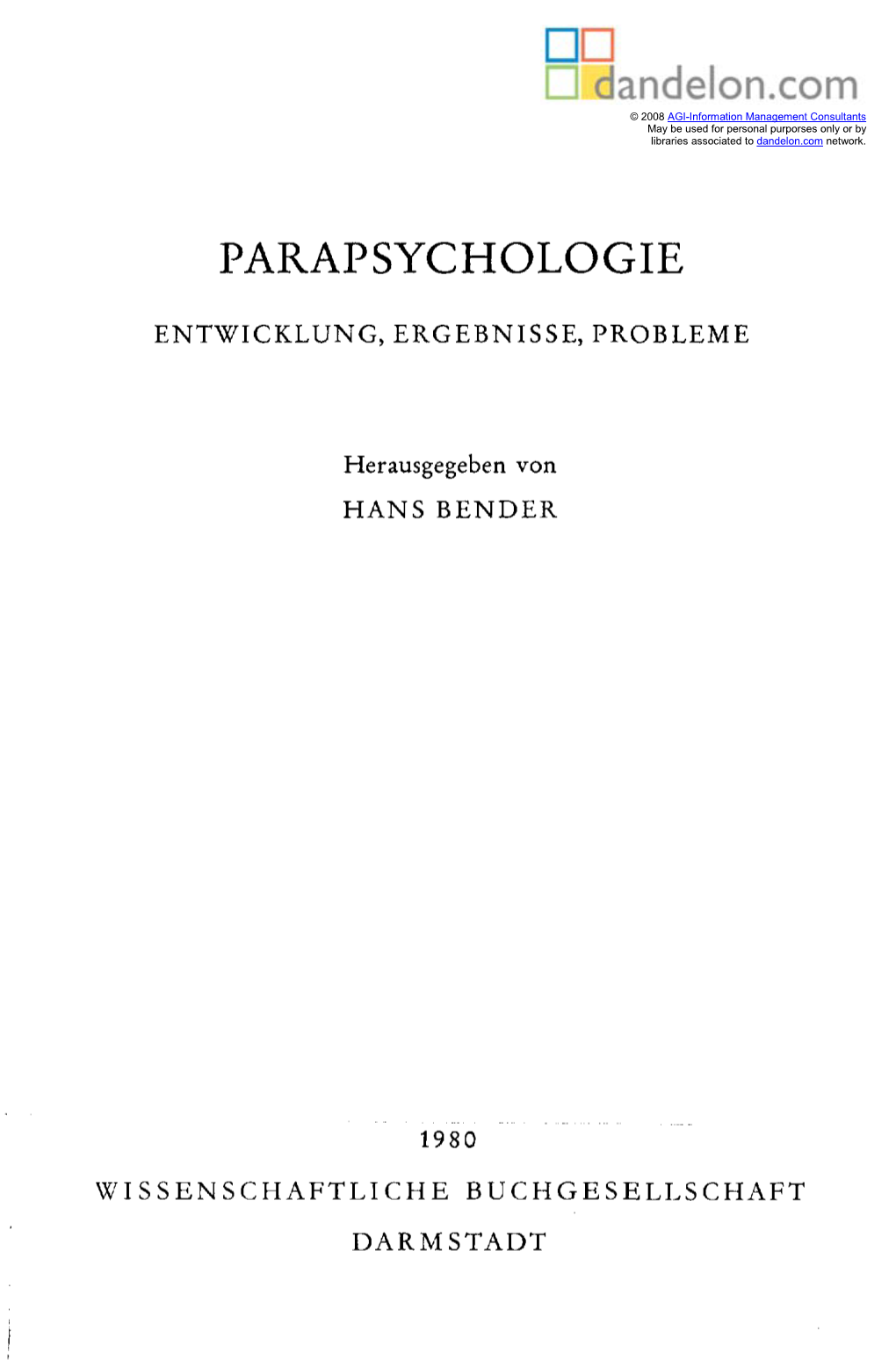 Parapsychologie