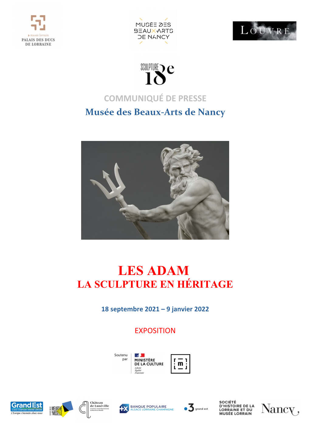 Les Adam La Sculpture En Héritage