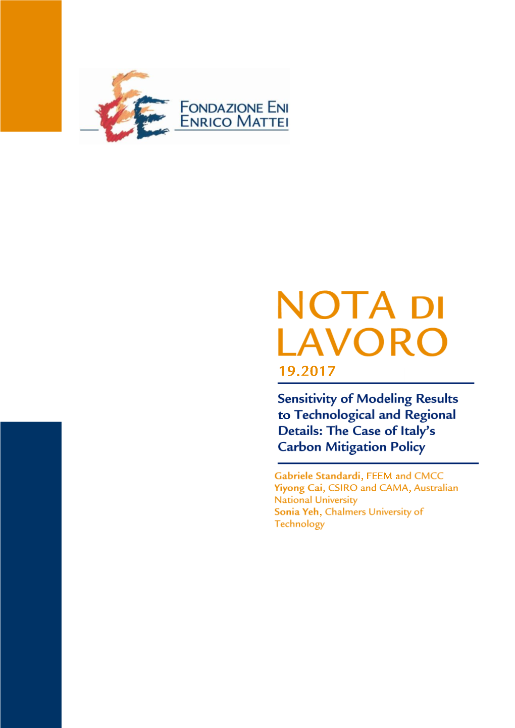 The Case of Italy's Carbon Mitigation Policy