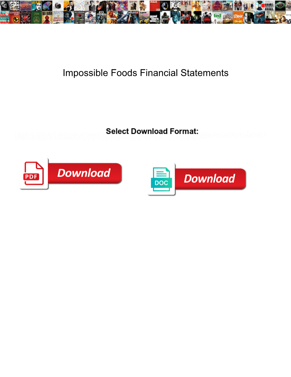 Impossible Foods Financial Statements