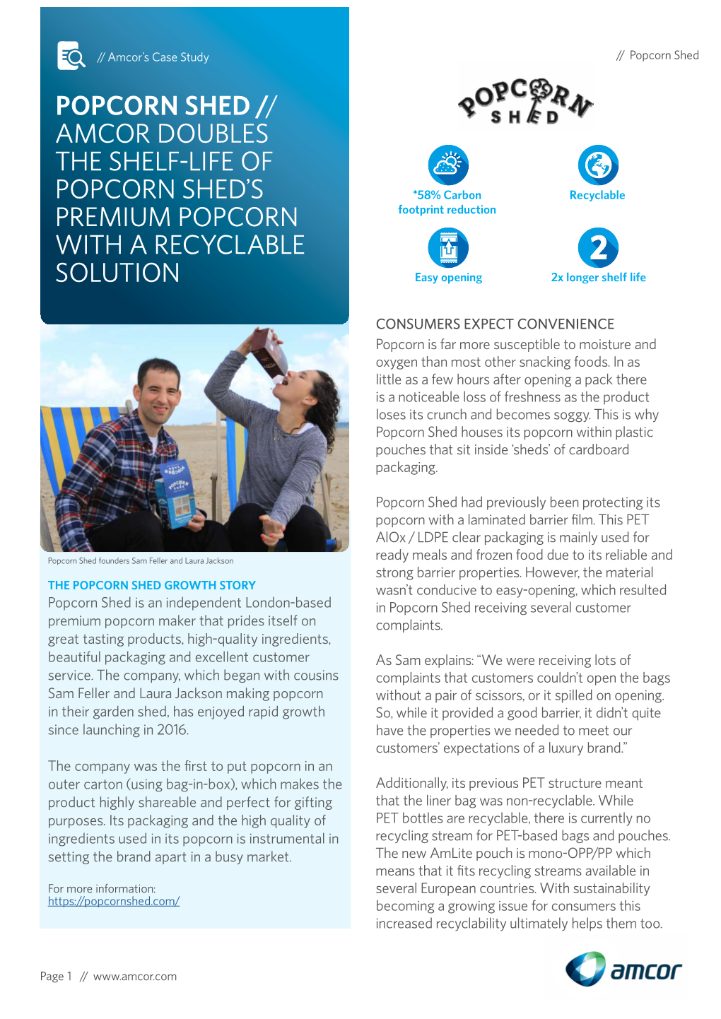 Popcorn Shed // Amcor Doubles the Shelf-Life Of