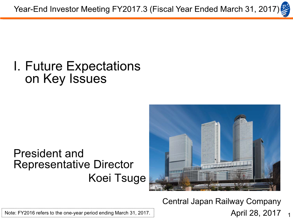 FY2018.3 Year-End Investor Meeting (Presentation Handout)