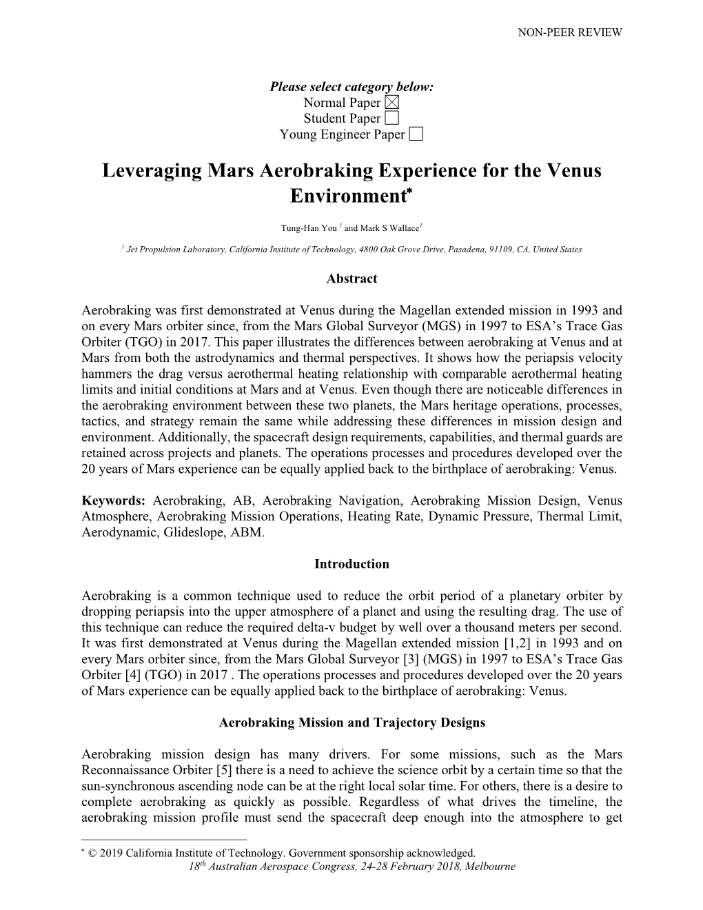 Leveraging Mars Aerobraking Experience for the Venus Environment*