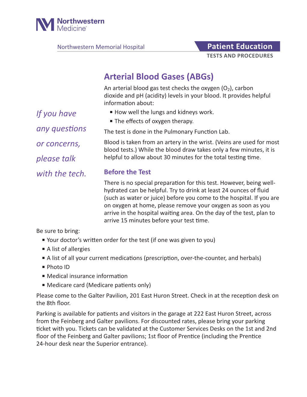 Arterial Blood Gases (Abgs)