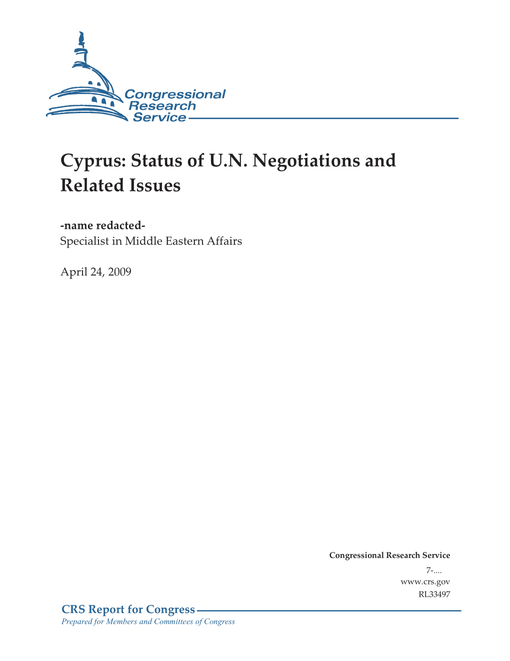 Cyprus: Status of U.N