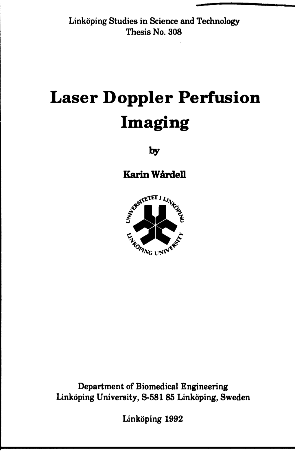 Laser Doppler Perfusion Imaging