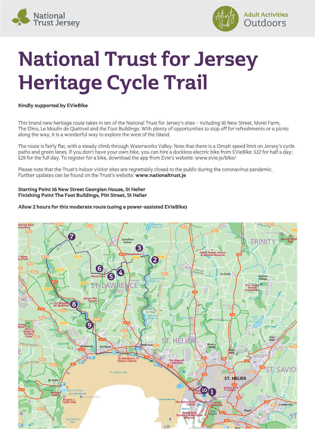 National Trust for Jersey Heritage Cycle Trail